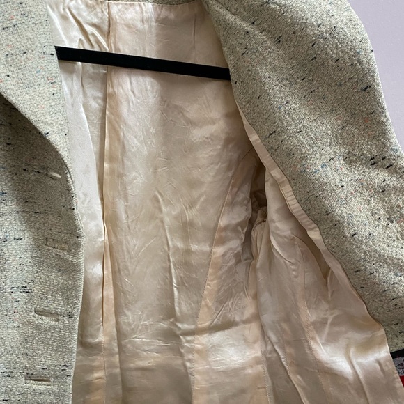 SOLD ELSEWHERE -  Vintage 50s/60s Original Plover Tweed Light Green Blazer - Picture 4 of 7